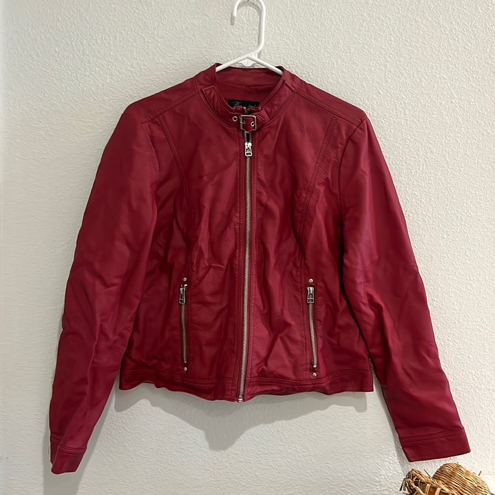 Deep Red Baccini Jacket size Petite Large